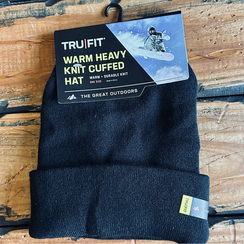 NWT True Fit heavy knit beanie! - Picture 3 of 5